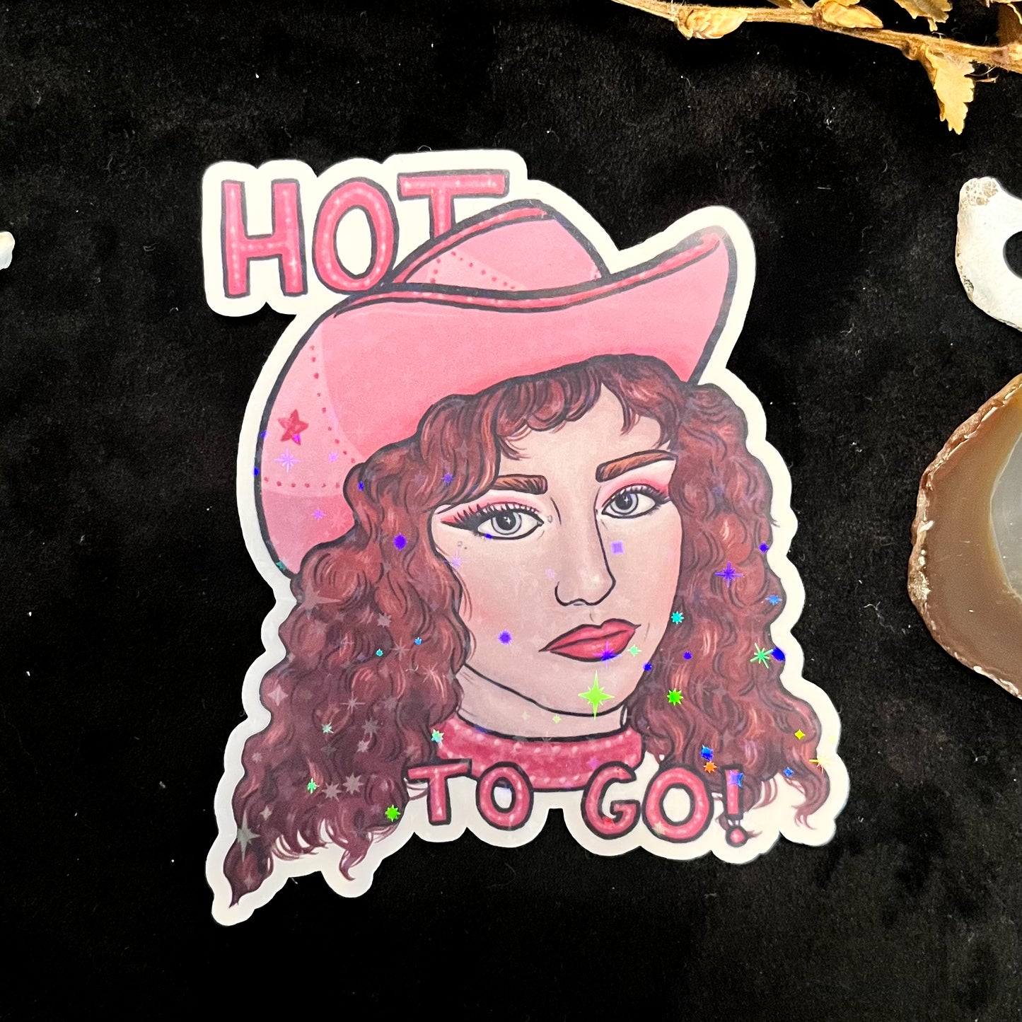 Chappell Roan Hot To Go Holographic Sticker