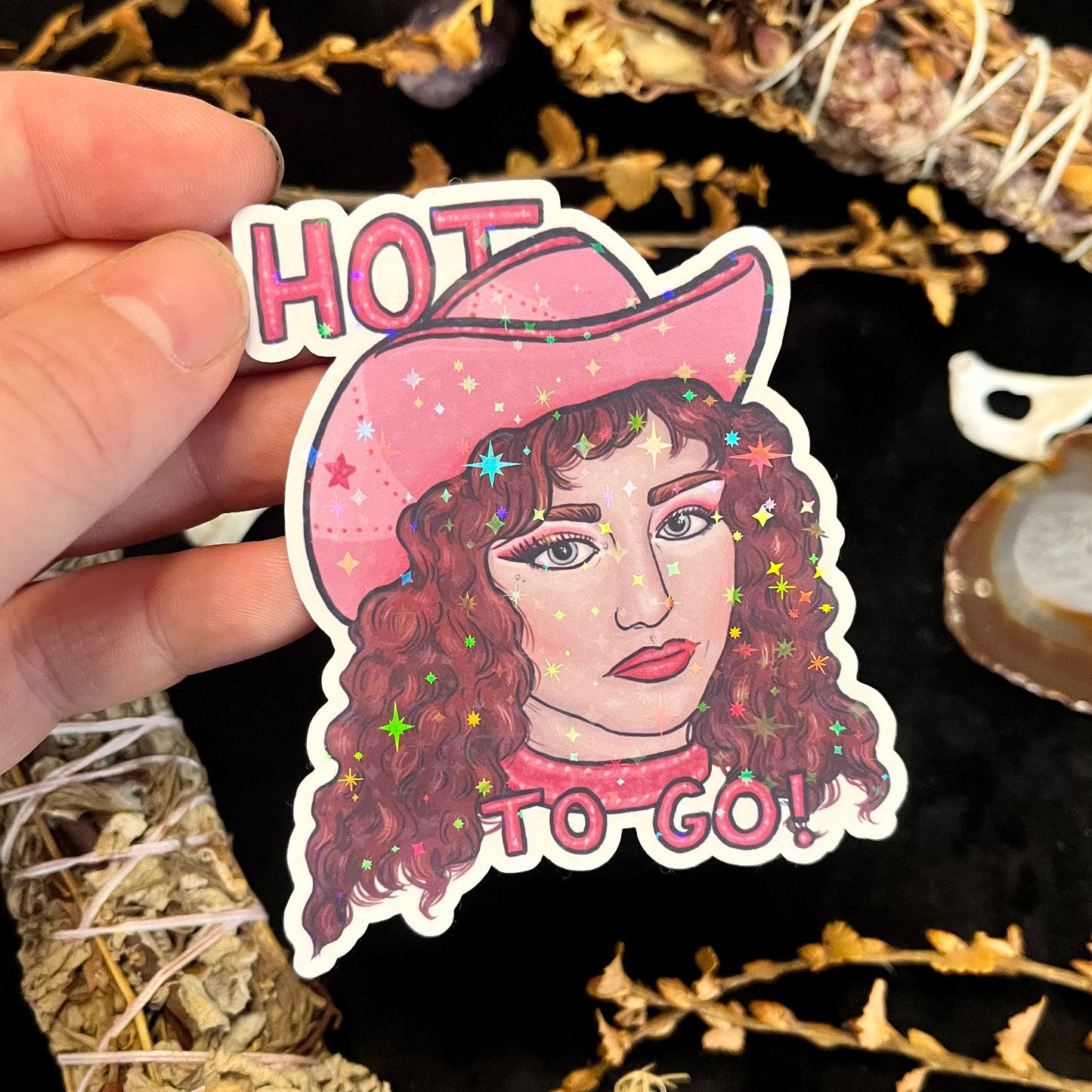 Chappell Roan Hot To Go Holographic Sticker