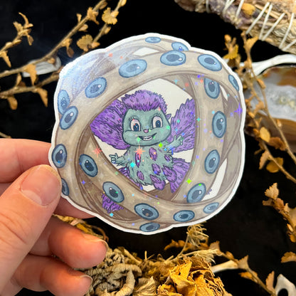 Bibble-ically Accurate Angel Holographic Sticker