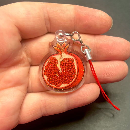 Pomegranate Phone Charm