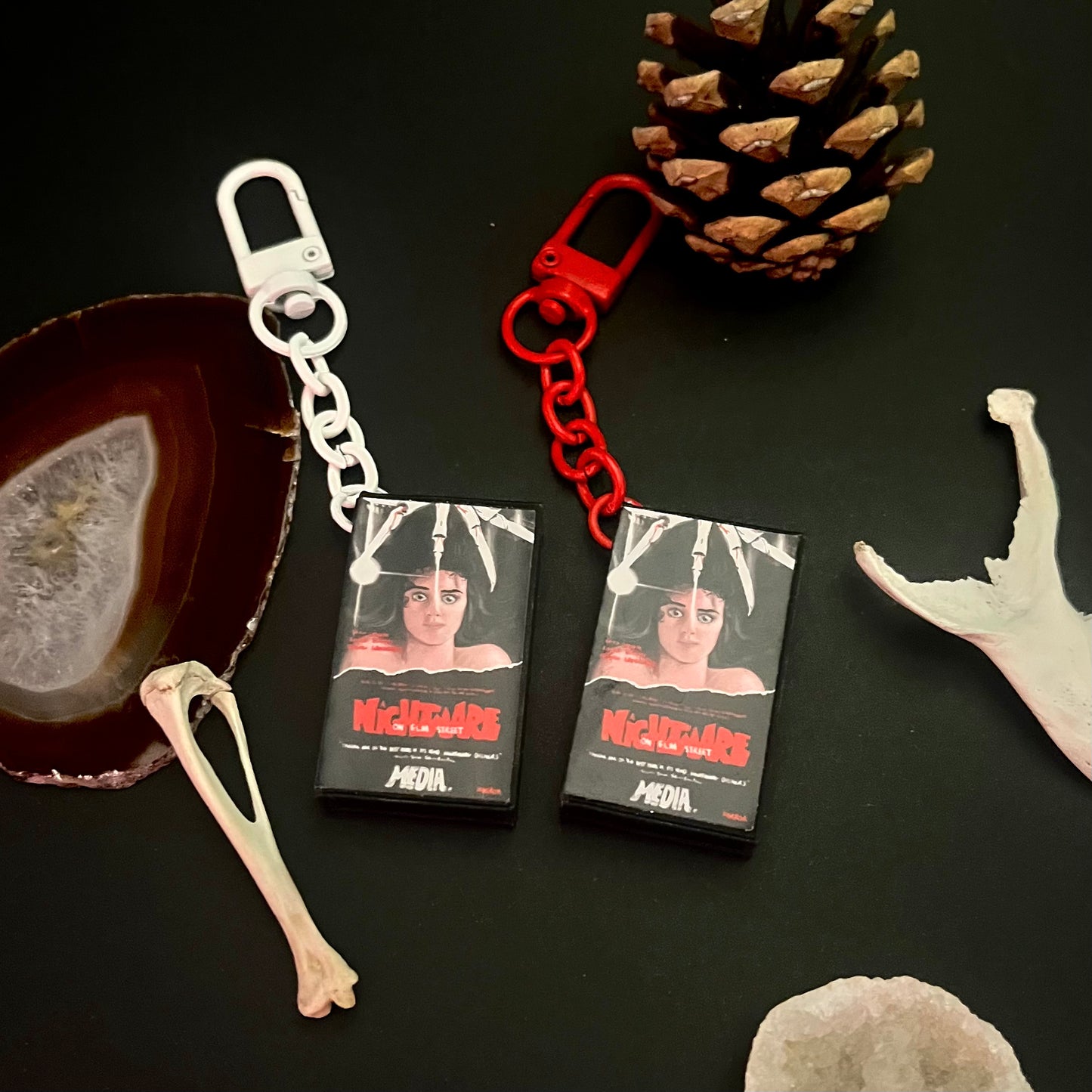 Nightmare On Elm Street VHS Case Keyring