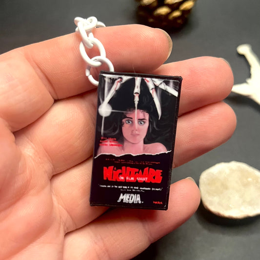 Nightmare On Elm Street VHS Case Keyring