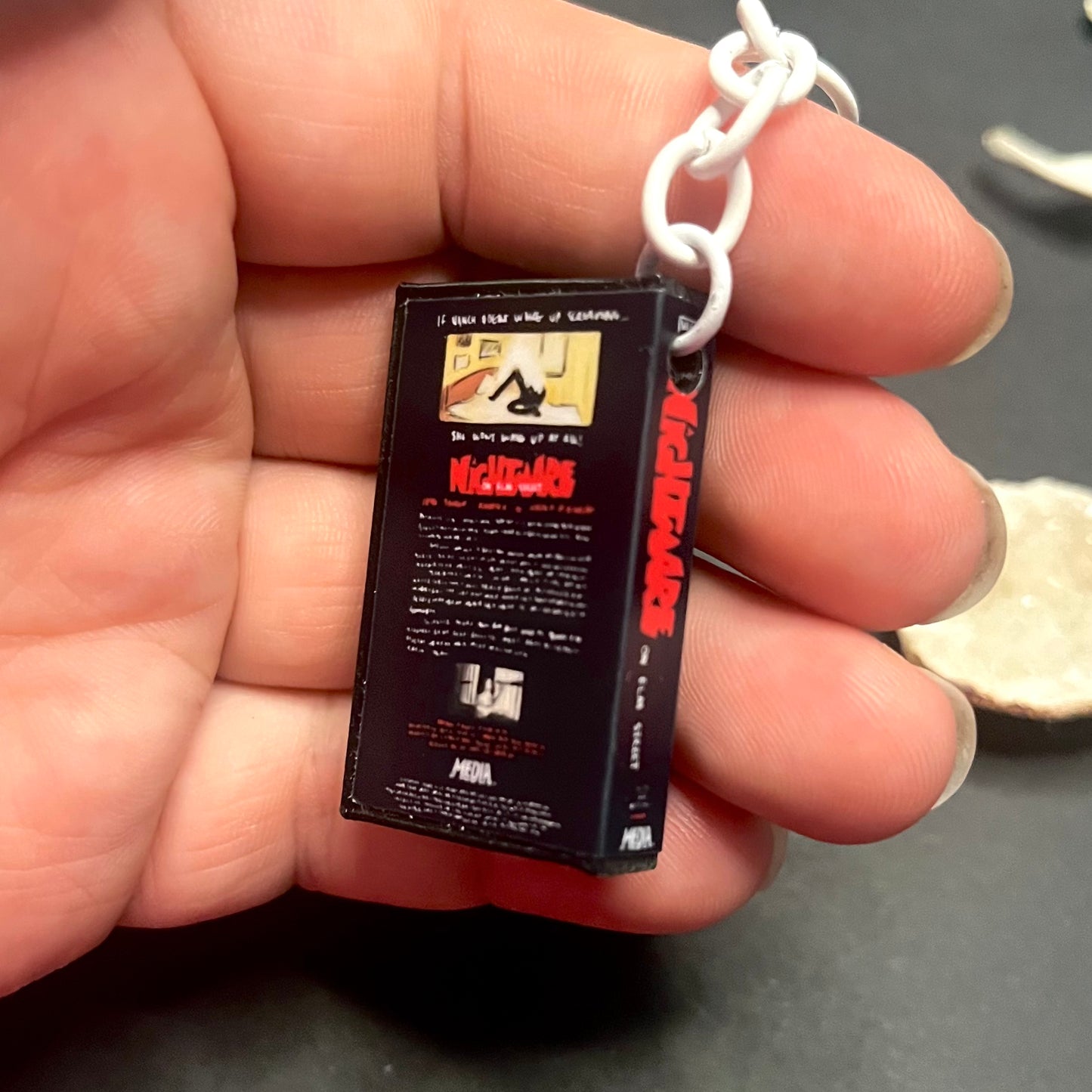 Nightmare On Elm Street VHS Case Keyring