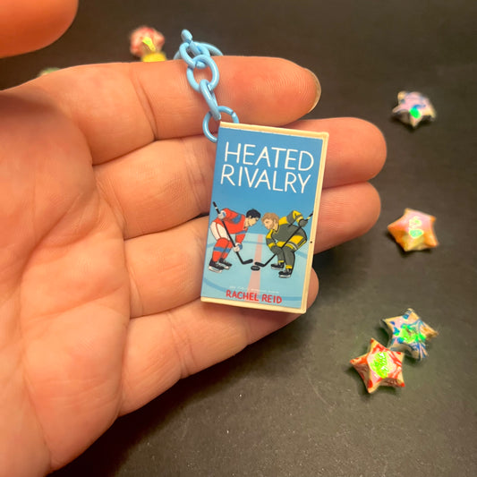 Heated Rivalry Book Keychain