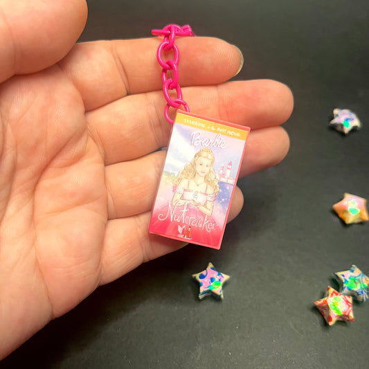 Barbie Nutcracker VHS Case Keyring