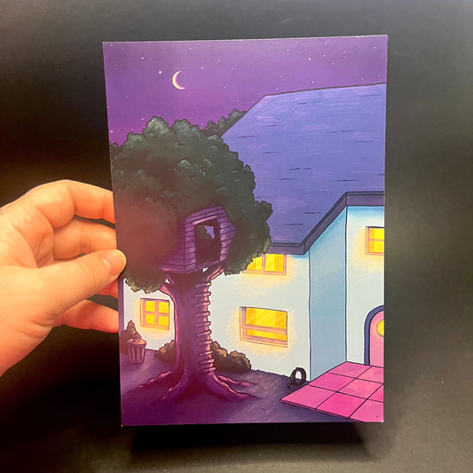 Simpsons Treehouse/House Print