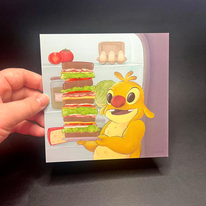 Reuben Sandwich Stacker Mini Print