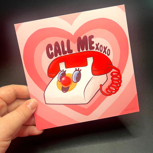 "Call Me" Powerpuff Girls Phone Mini Print