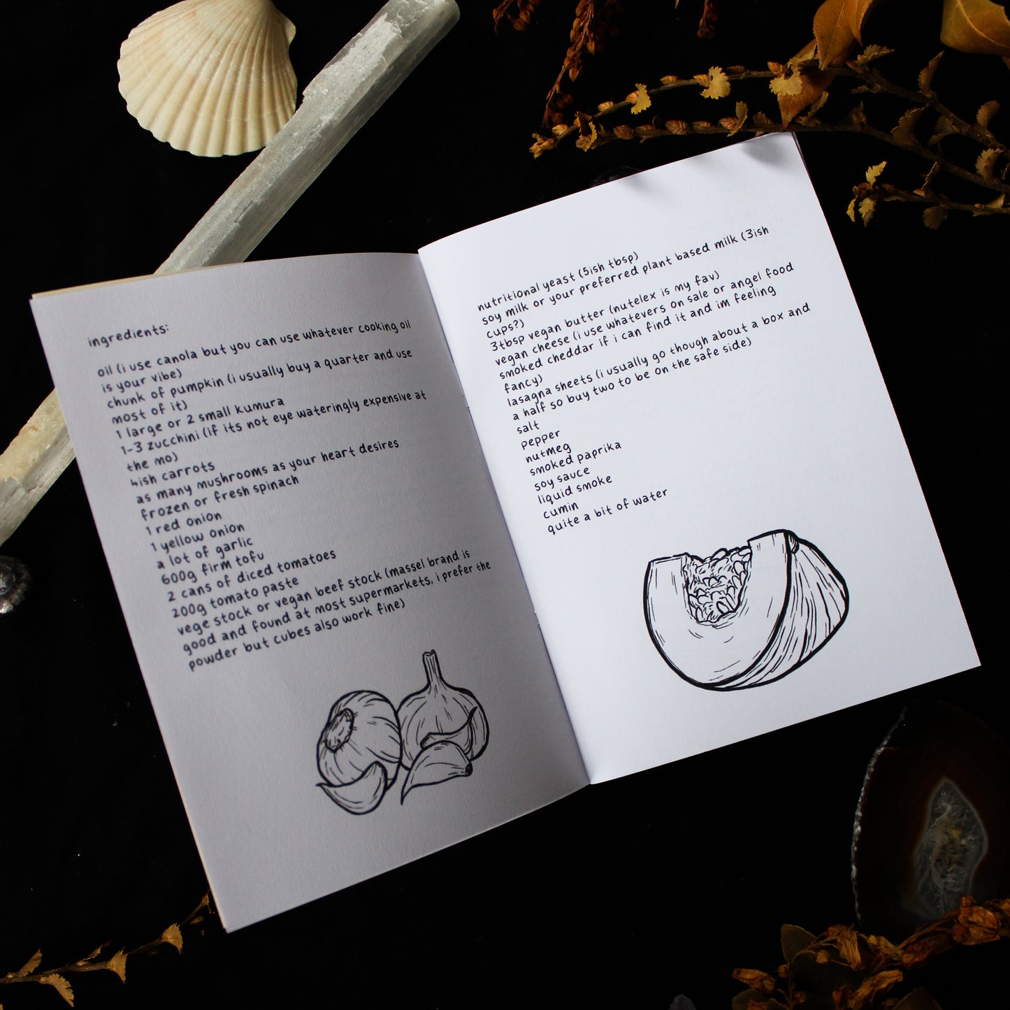 Vegan Lasagna Recipe Zine